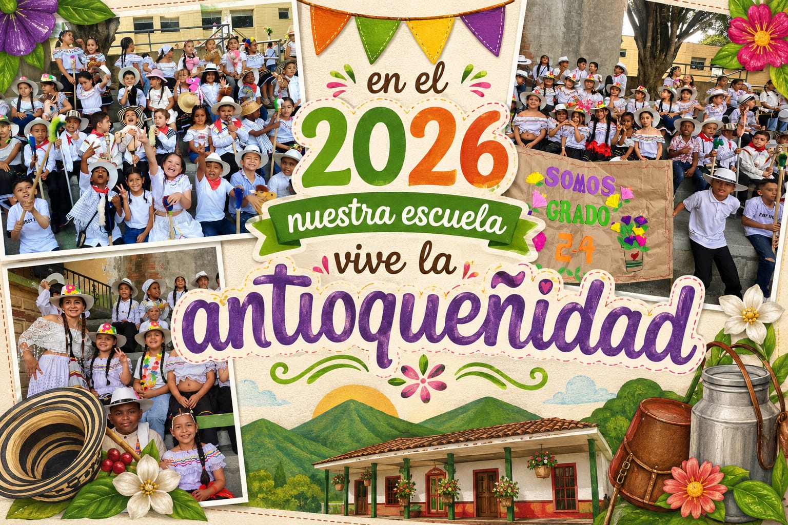 Nuestros estudiantes conmemoran la Antioqueñidad